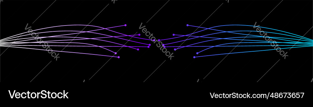 Technology line abstract design with lines for ai Vector Image