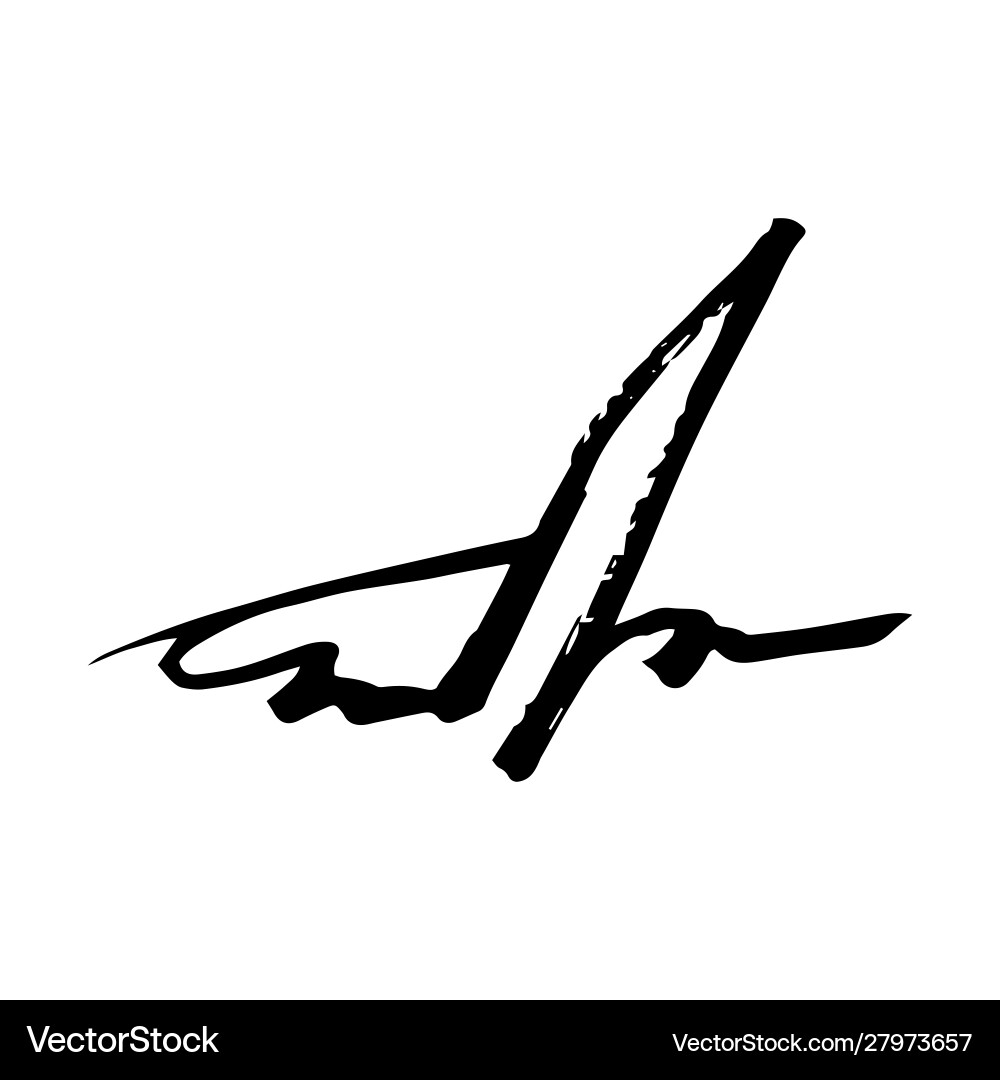 Unreadable handwriting font signature text Unreadable handwriting font signature text vector image