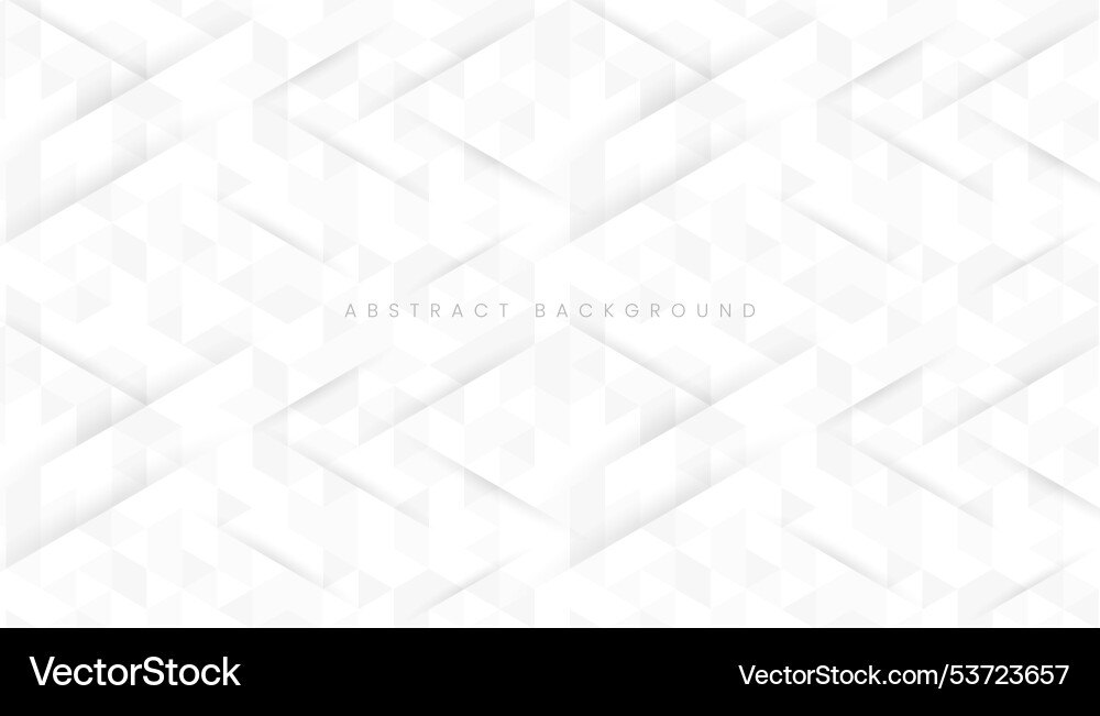 White and gray triangles pattern Vector Image