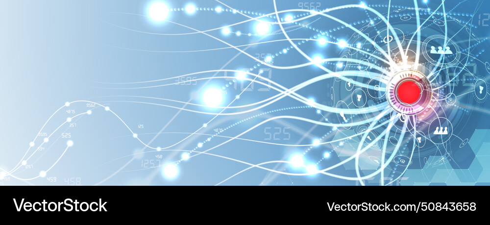 Abstract artificial intelligence cloud computing Abstract artificial intelligence cloud computing Vector Image