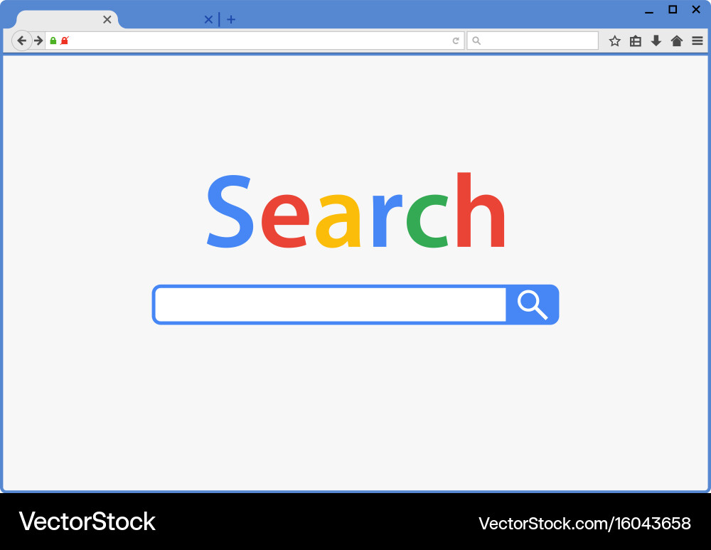 Browser window fire fox web vector image