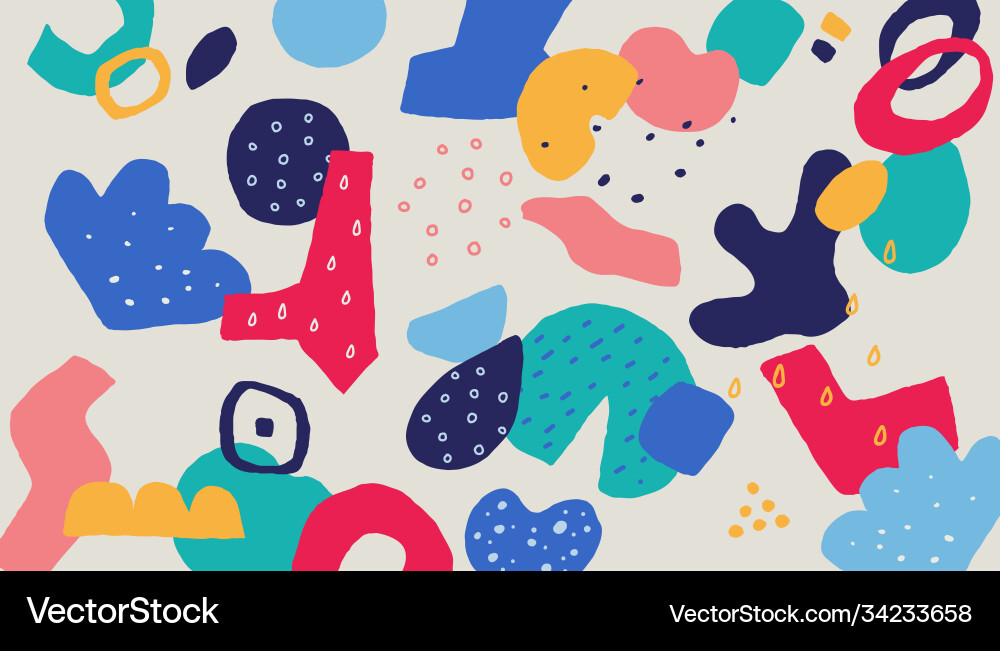Colorful Scribble Pattern vector image