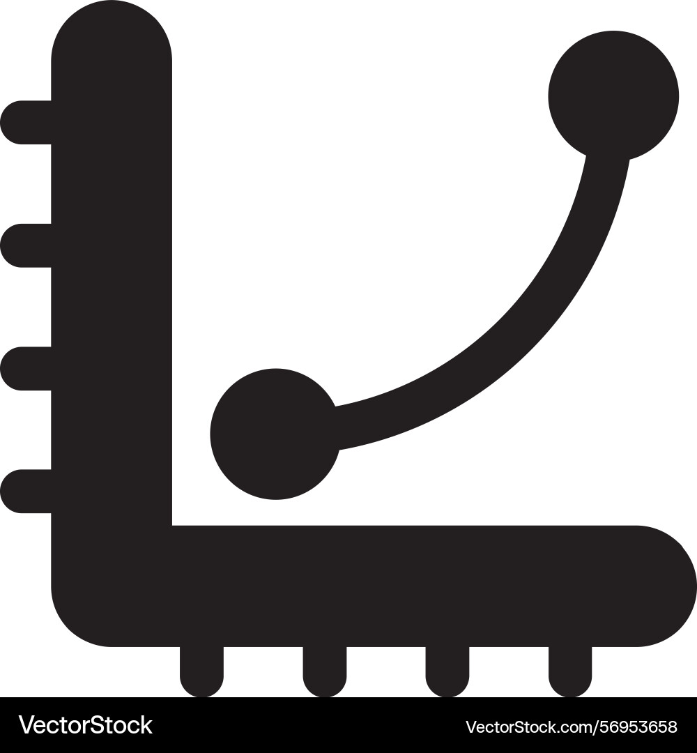 Curves levels graph icon design Vector Image