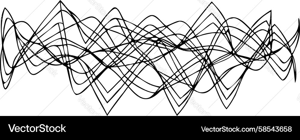 Dynamic Interlocking Lines Pattern Vector Image