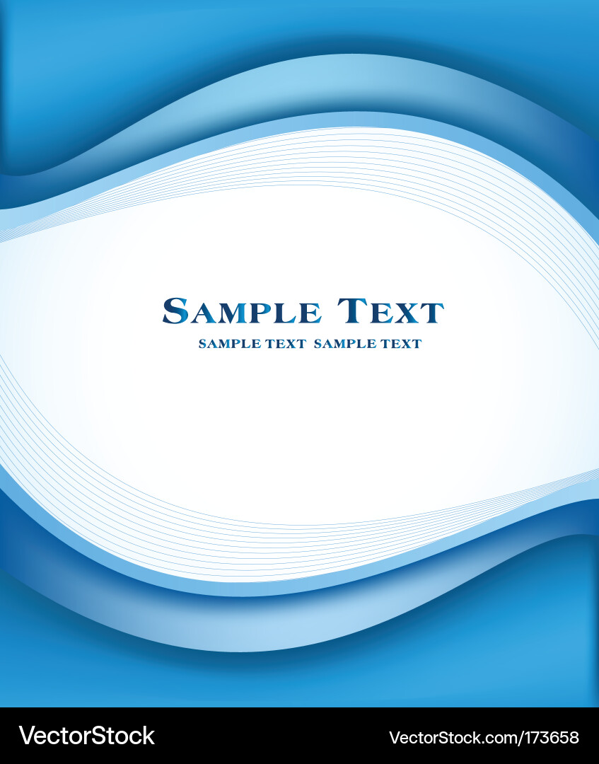 Fluid Blue Wave Pattern Vector Image