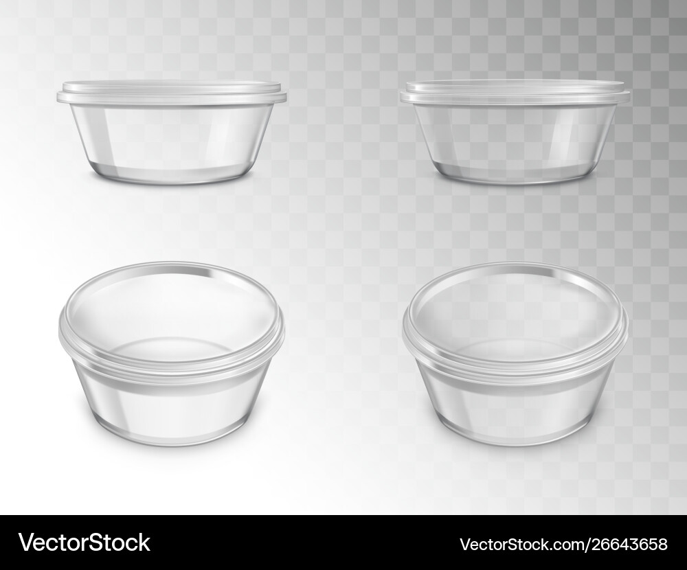 Glass jars set empty open containers for canning Glass jars set empty open containers for canning Vector Image