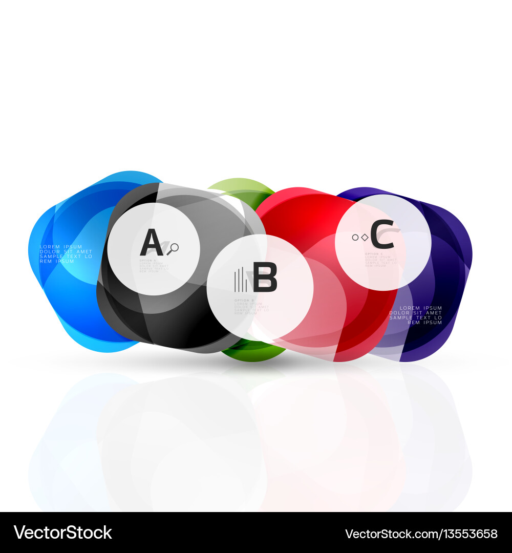 Glossy square elements Glossy square elements Vector Image