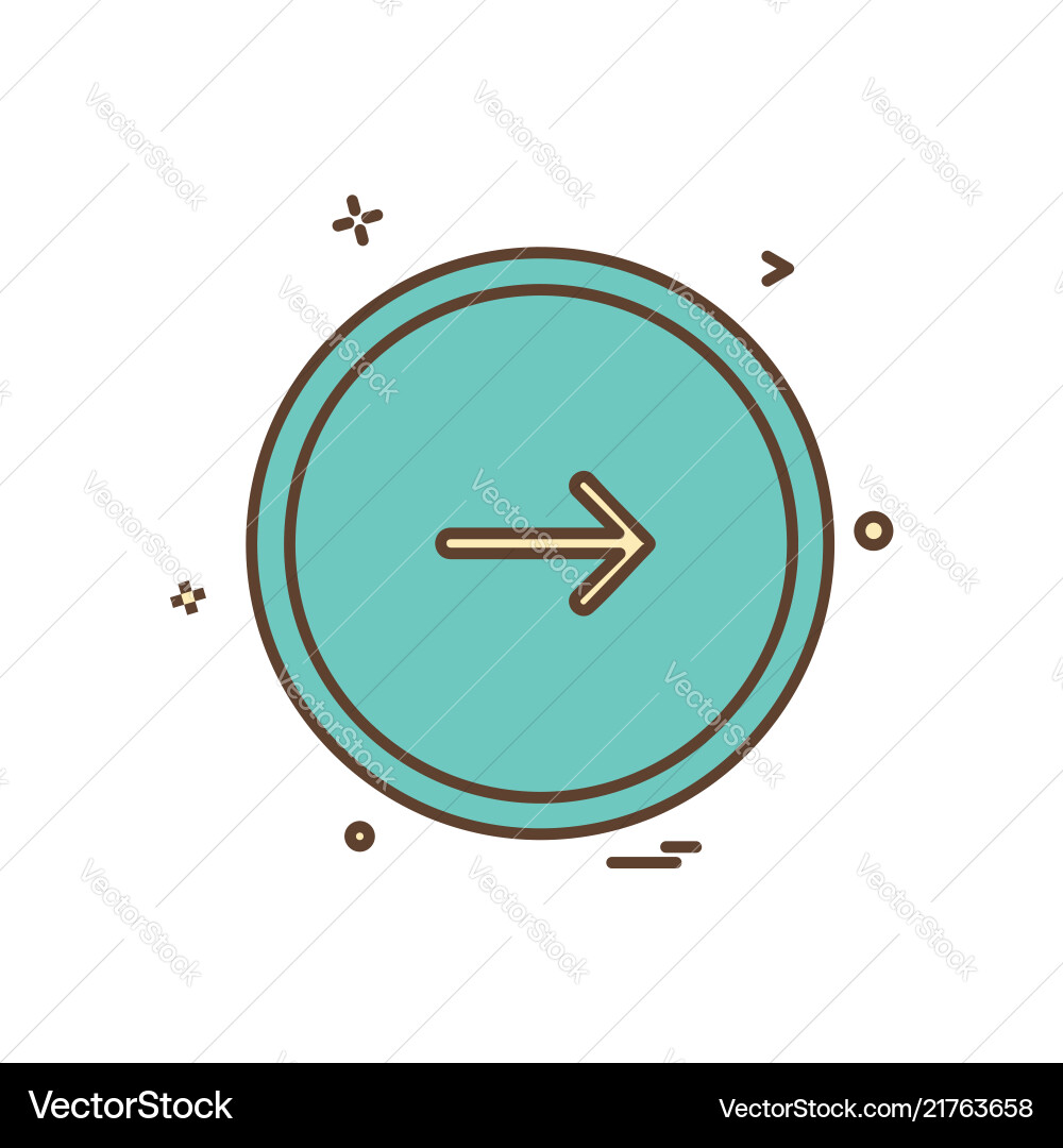 Next button icon design Next button icon design vector image