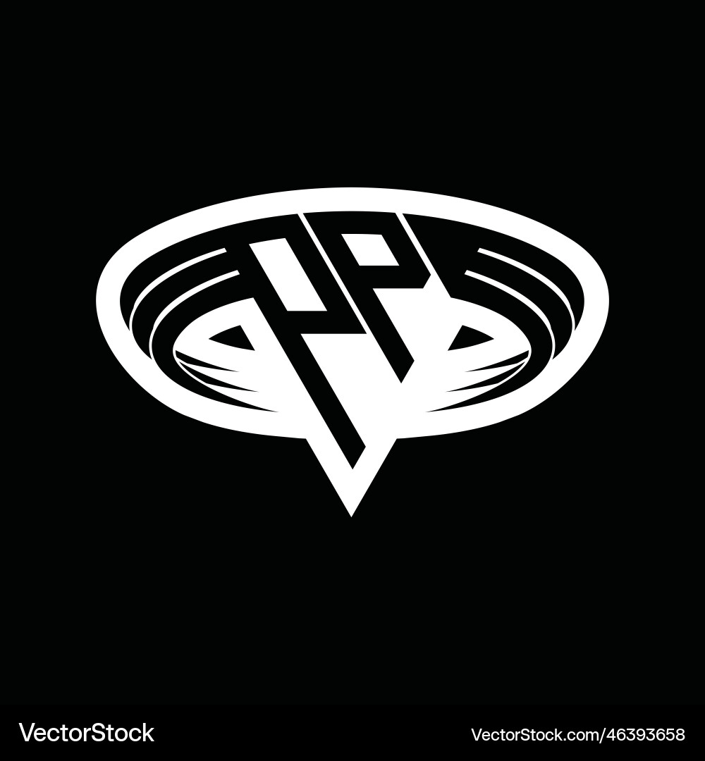 Pp logo monogram with triangle shape slice Pp logo monogram with triangle shape slice Vector Image