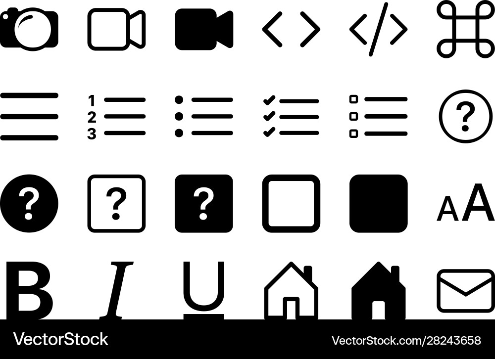 Set 24 icons in linear style 5 Set 24 icons in linear style 5 vector image