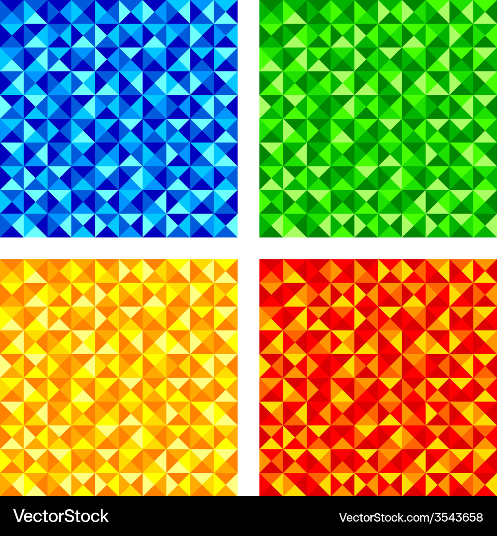 Set of seamless patterns vector image