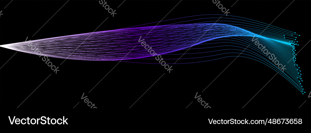 Technology abstract design with random lines Vector Image