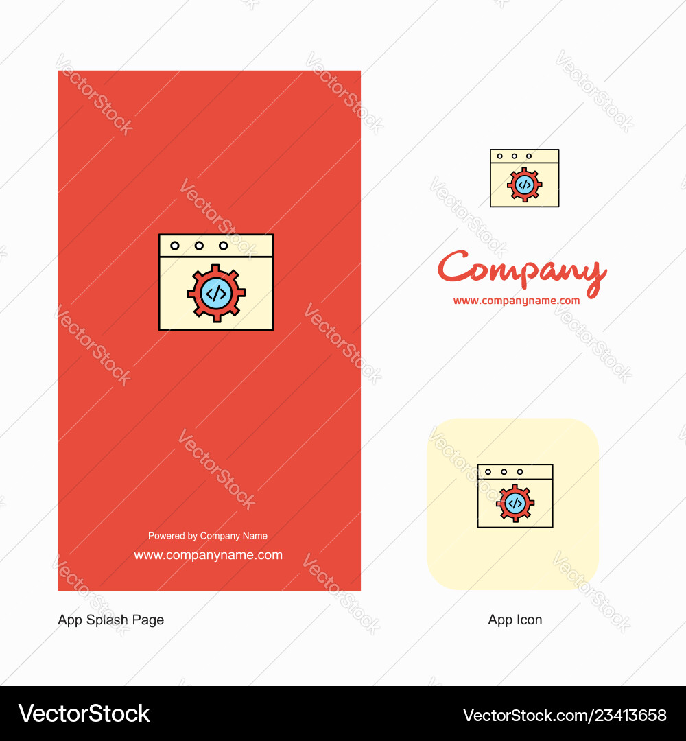 Website programming company logo app icon vector image