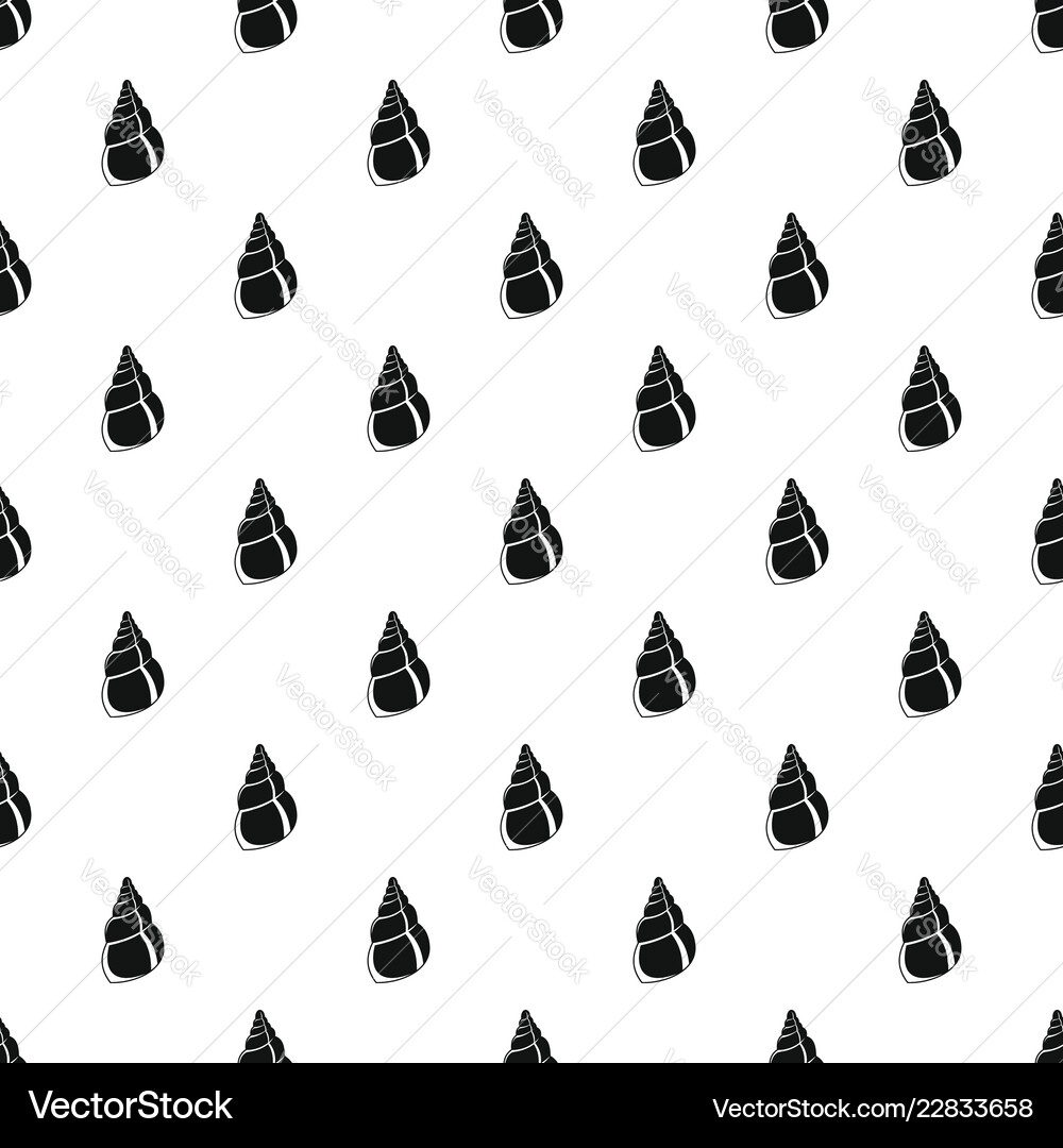 Wild shell pattern seamless vector image