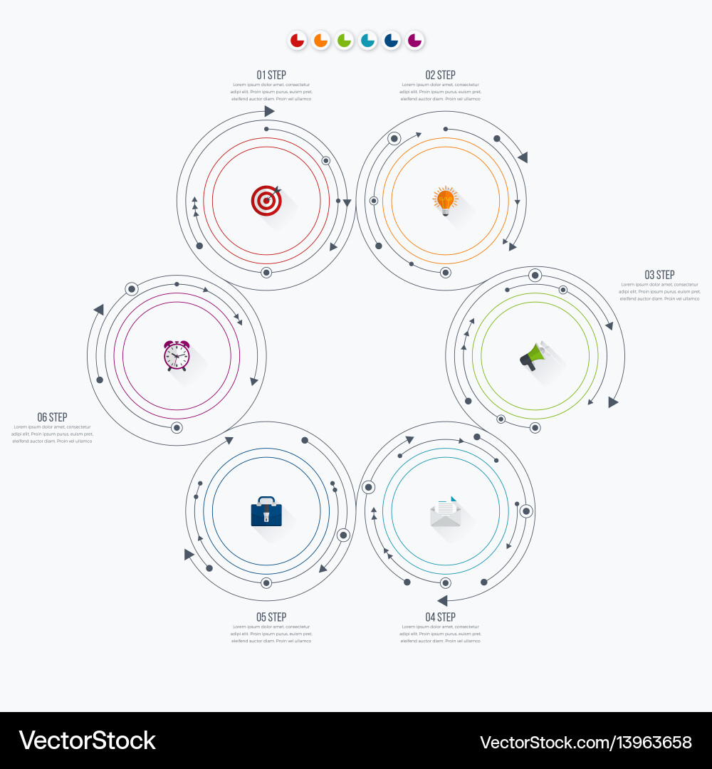 Workflow & Diagram Template Vector Image