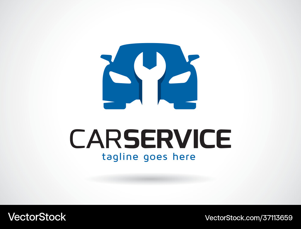 Auto Service Logo Vorlage Design Emblem Auto Service Logo Vorlage Design Emblem vektorbild