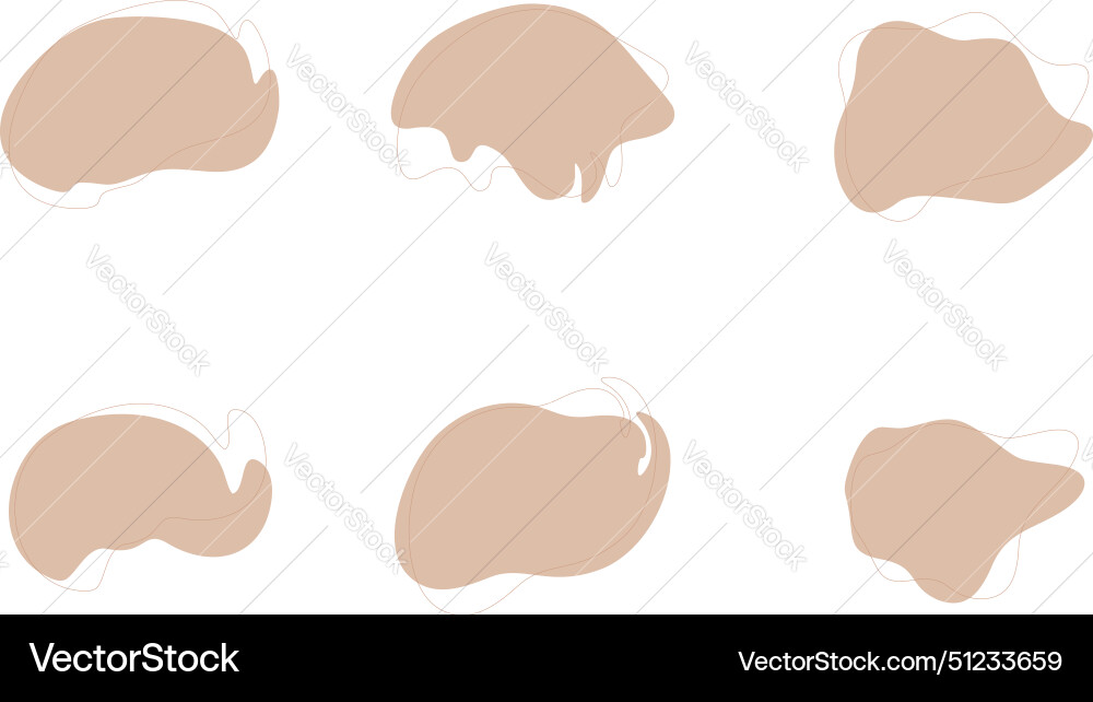 Blobs fluid liquid shapes symbol visual set Blobs fluid liquid shapes symbol visual set Vector Image