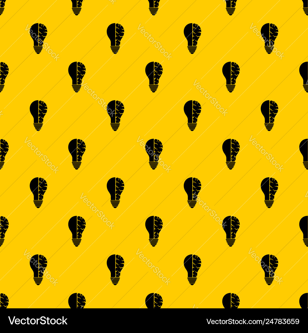 Brain lamp pattern Brain lamp pattern vector image
