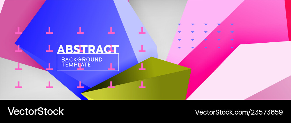 Bright colorful triangular poly 3d composition Bright colorful triangular poly 3d composition vector image