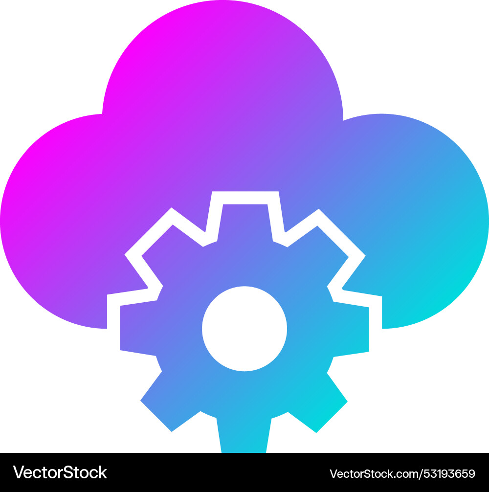 Cloud computing icon design vector image