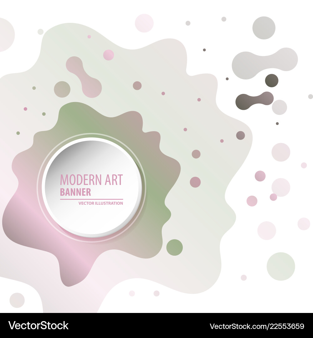 Modern art abstract banner square frame for text vector image