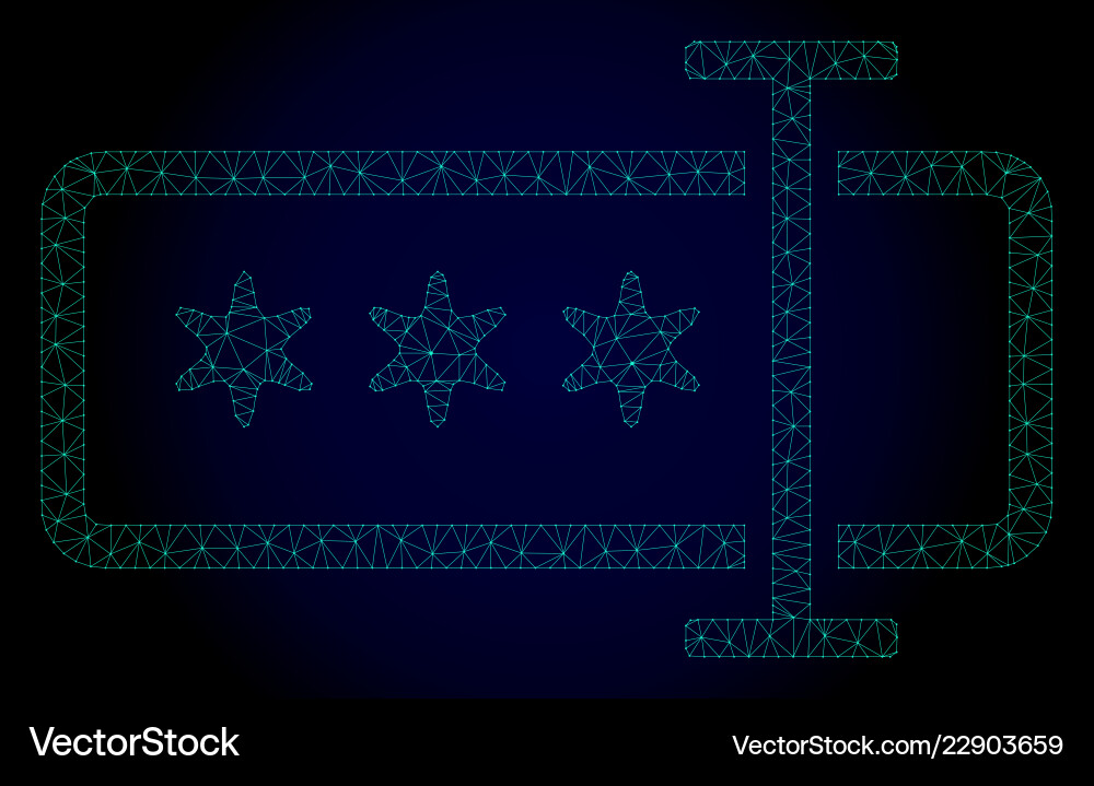 Polygonal Password Field Mesh vector image