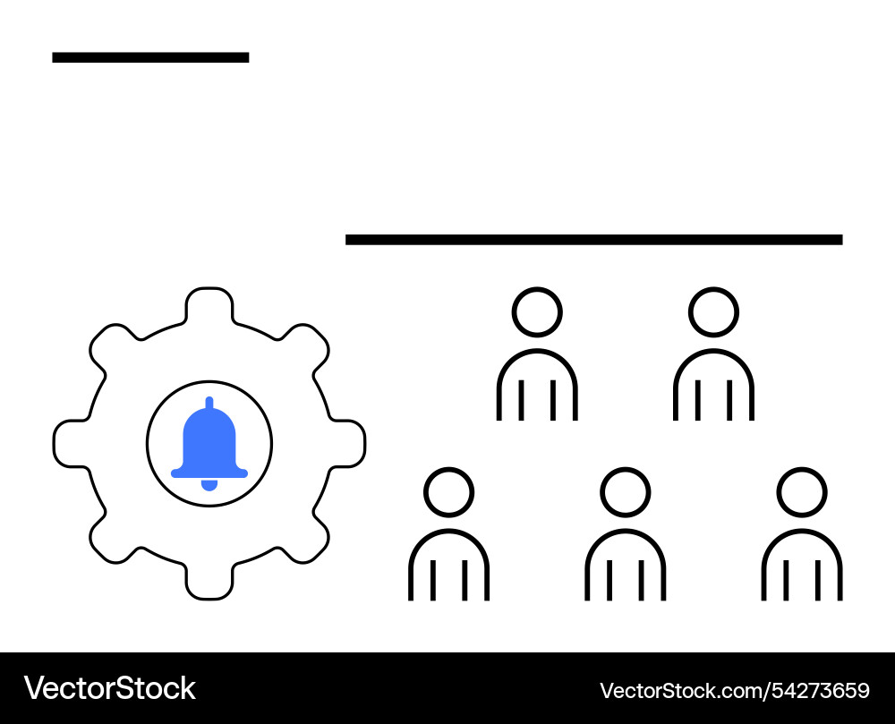 Settings configuration and team organization Settings configuration and team organization Vector Image