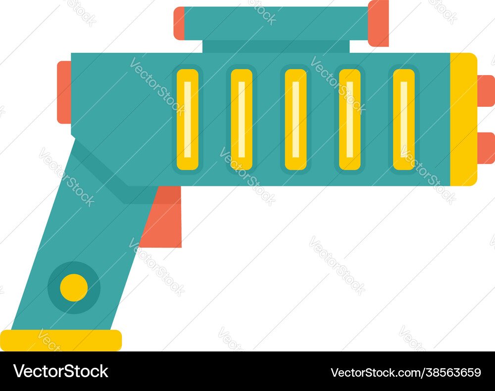Weapon blaster icon flat isolated Weapon blaster icon flat isolated vector image