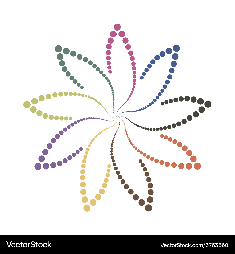 Abstract colorful shape design element Vector Image