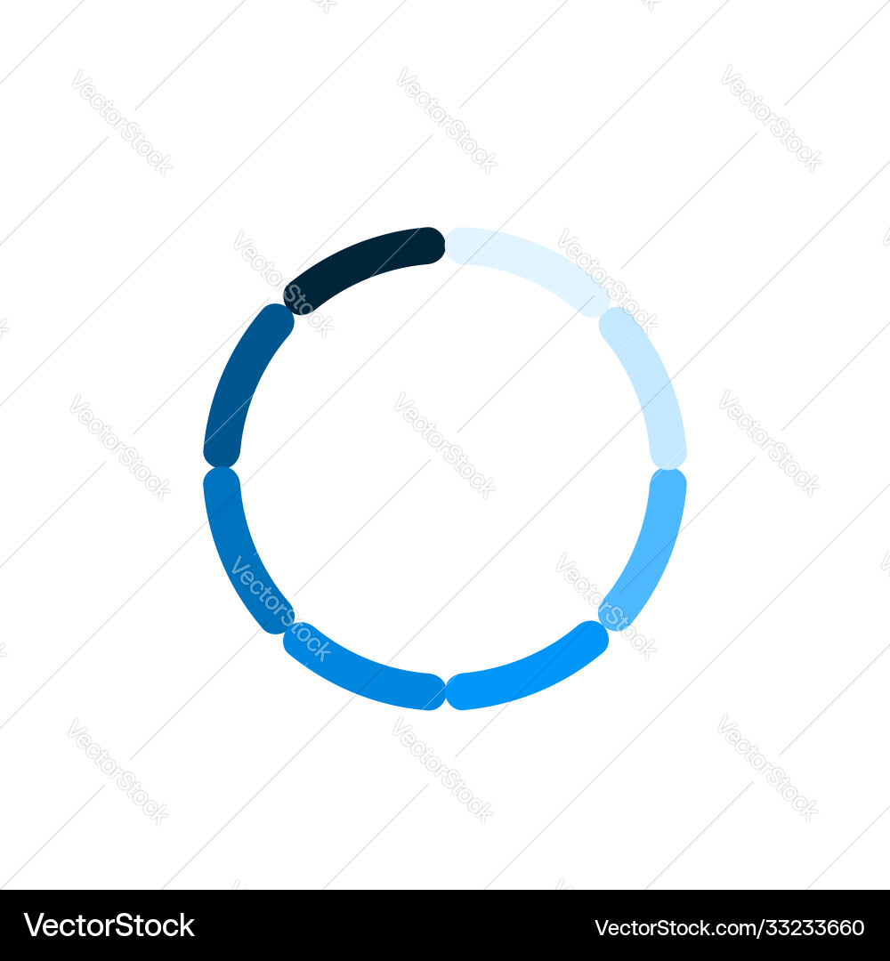 Circle loader wait load spinning preloader Circle loader wait load spinning preloader vector image