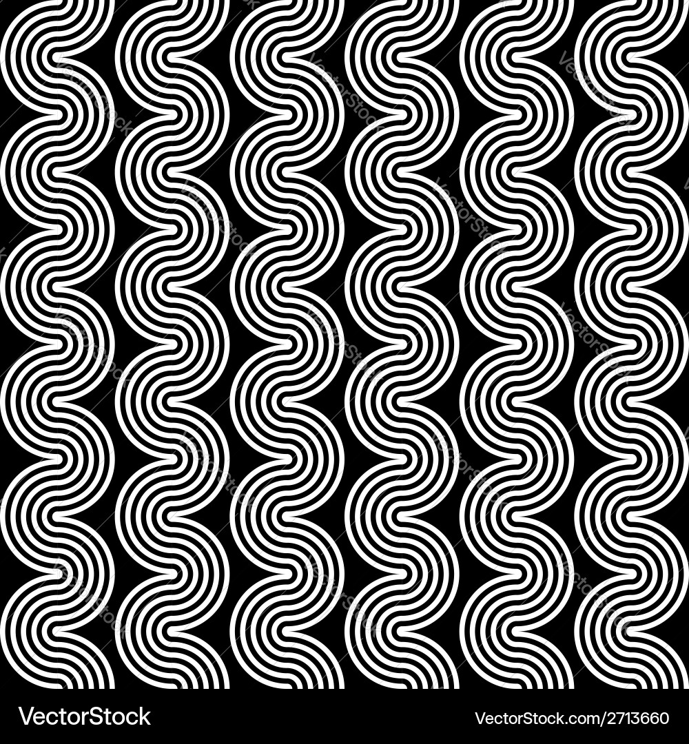 Design seamless monochrome zigzag pattern Vector Image