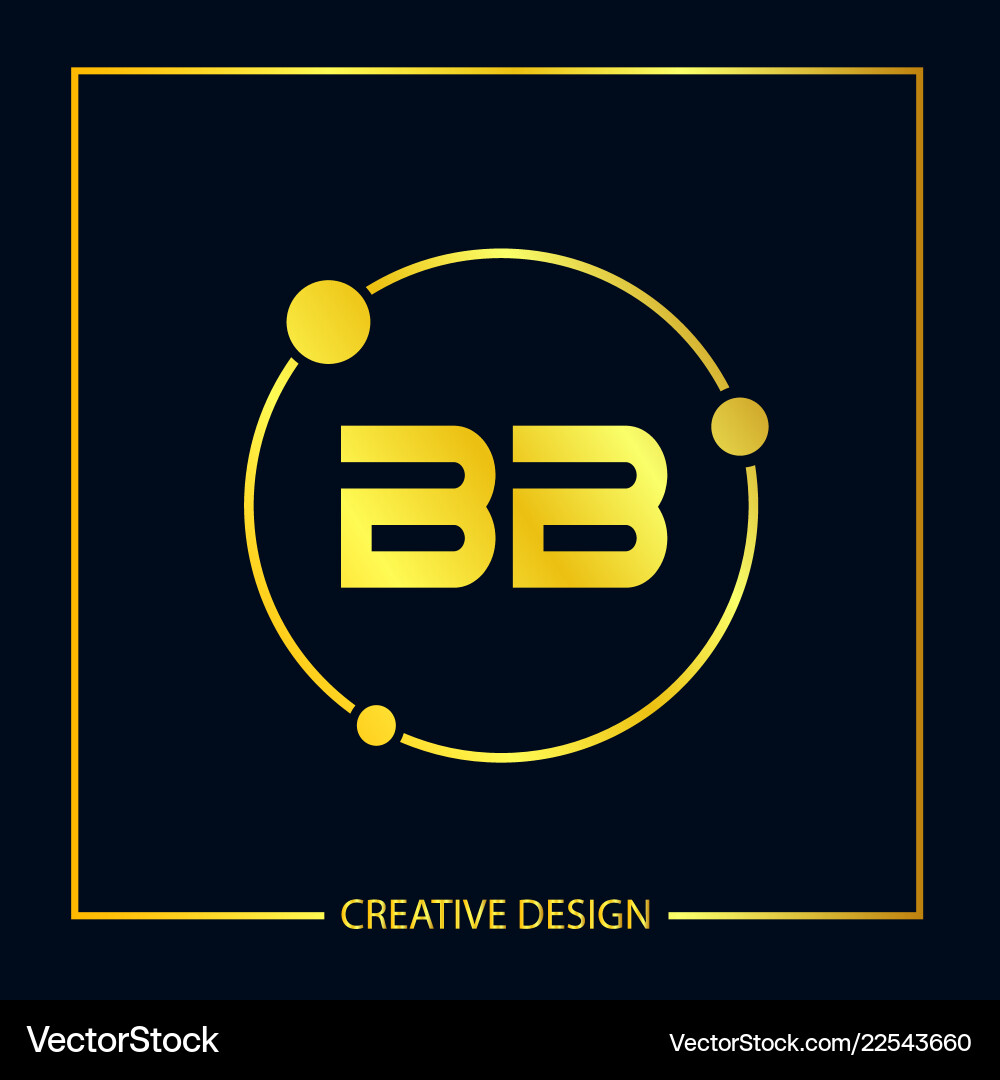 Initial letter bb logo template design Initial letter bb logo template design Vector Image