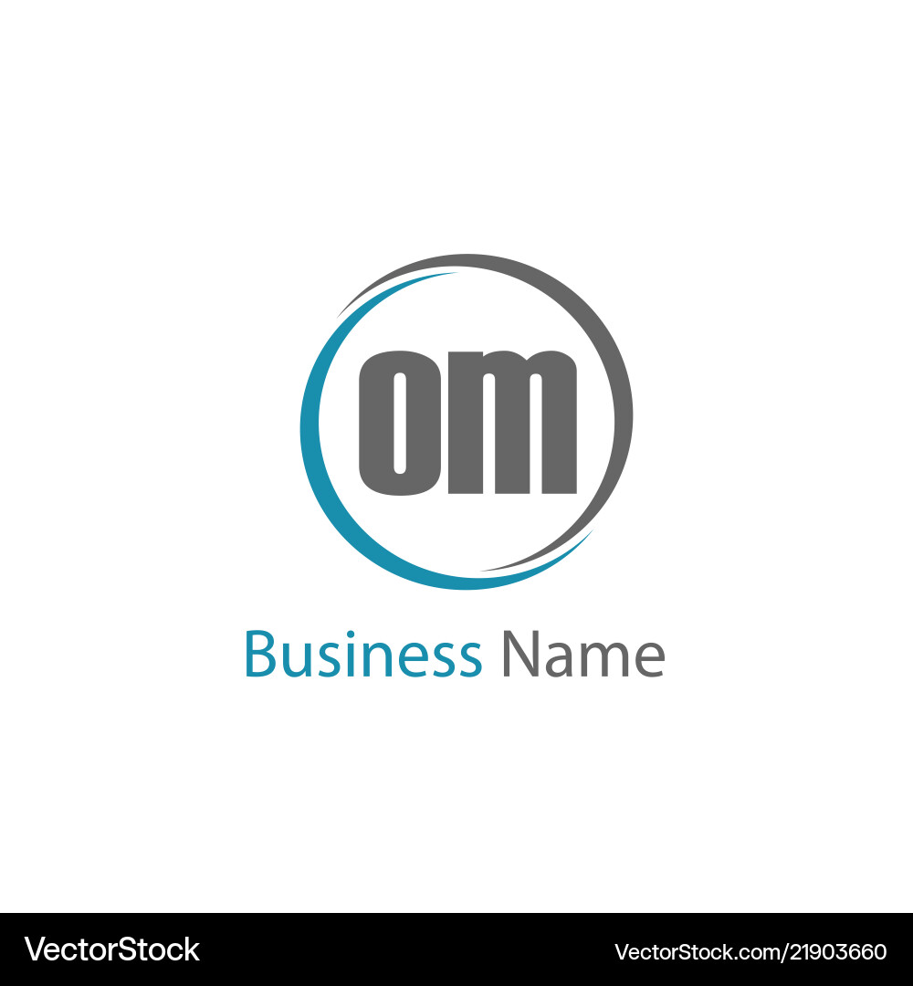 Initial letter om logo template design Initial letter om logo template design vector image