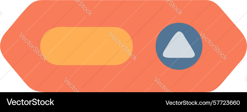 Media player controls with play and pause buttons vector image