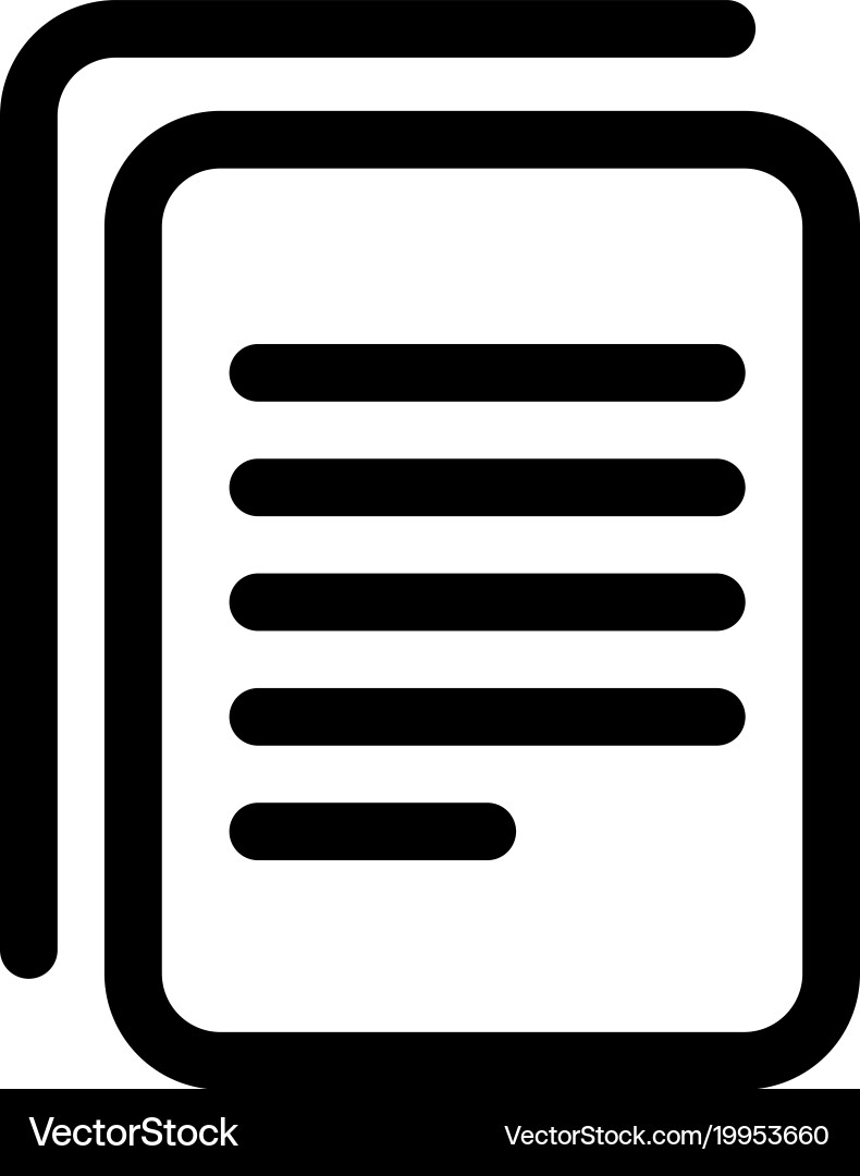Paper Sheet Icon - Document vector image