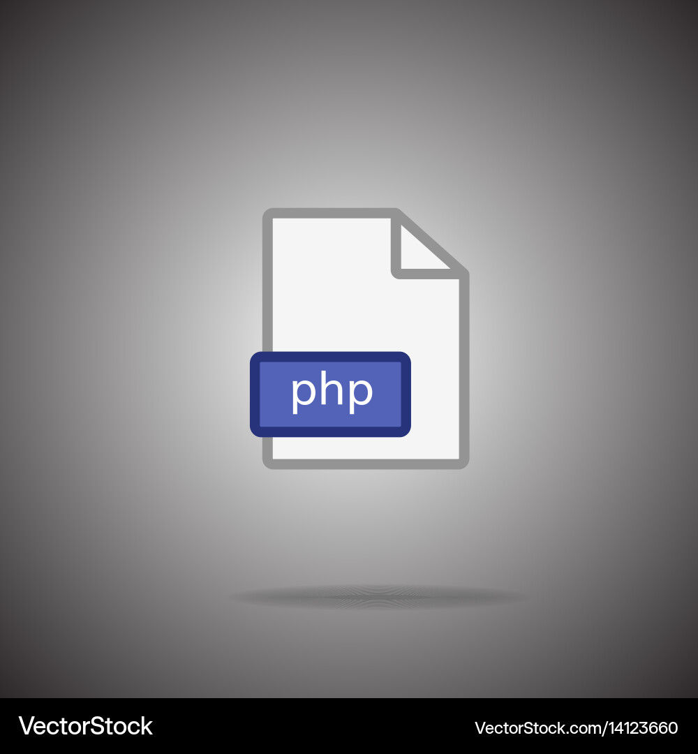 Php icon format symbol sign Vector Image