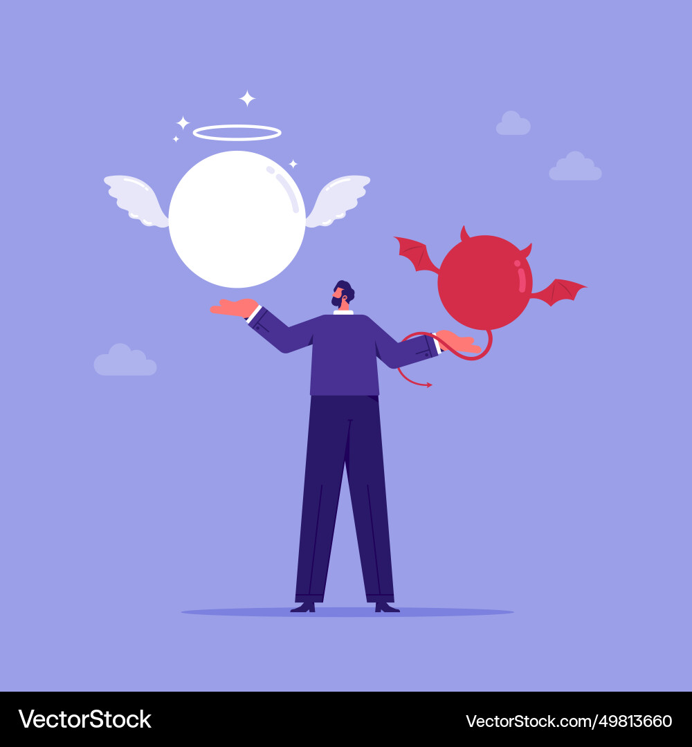 Problem solution and dilemma concept Problem solution and dilemma concept vector image