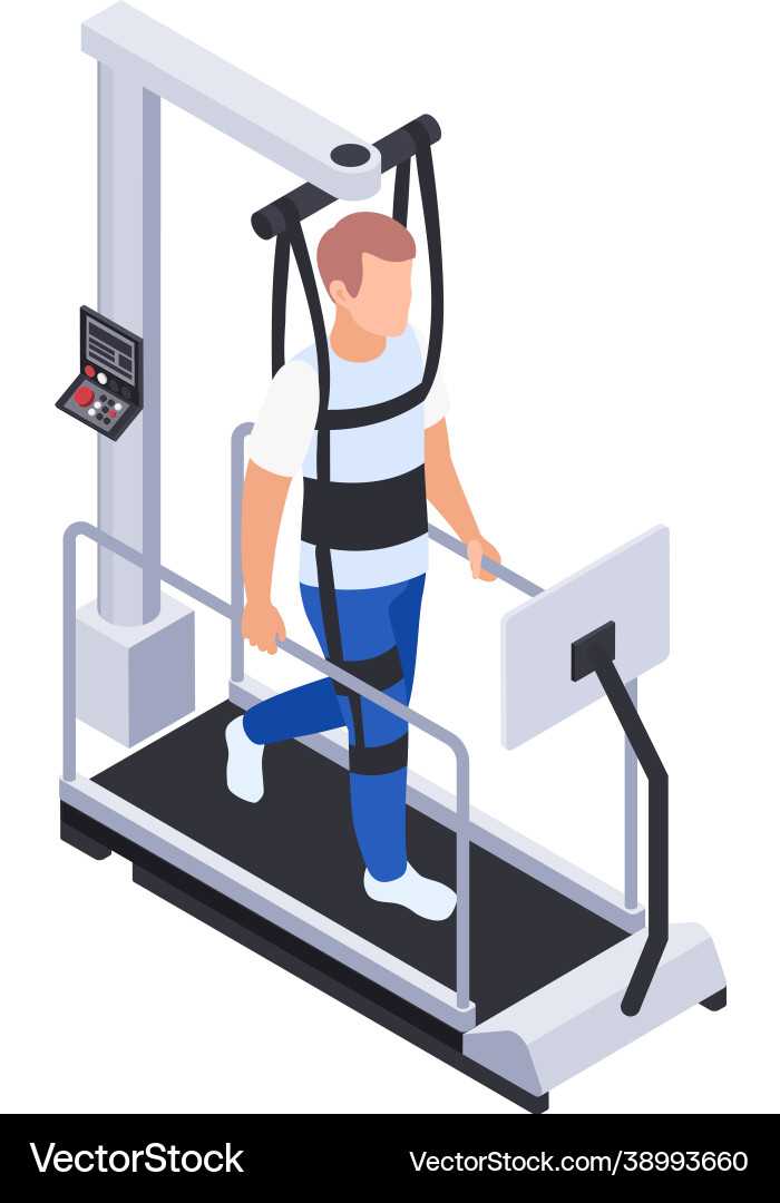 Running machine exercise composition Running machine exercise composition Vector Image