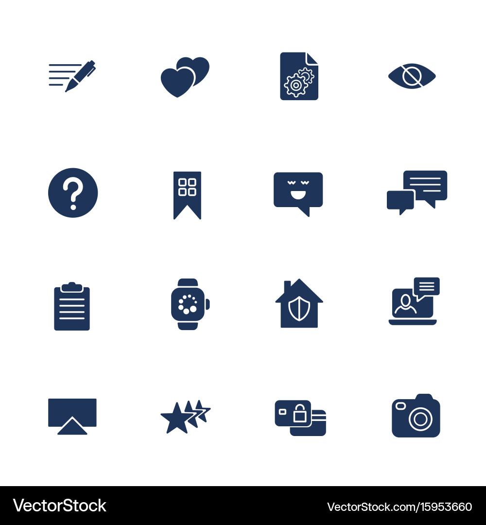 Universal web icons to use in and mobile ui Vector Image