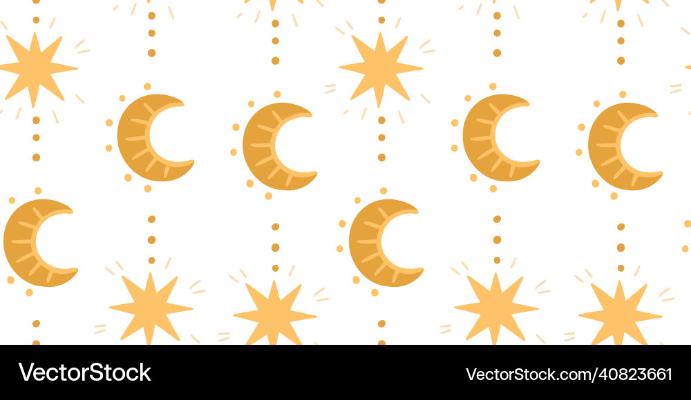 A seamless pattern from the moon A seamless pattern from the moon vector image