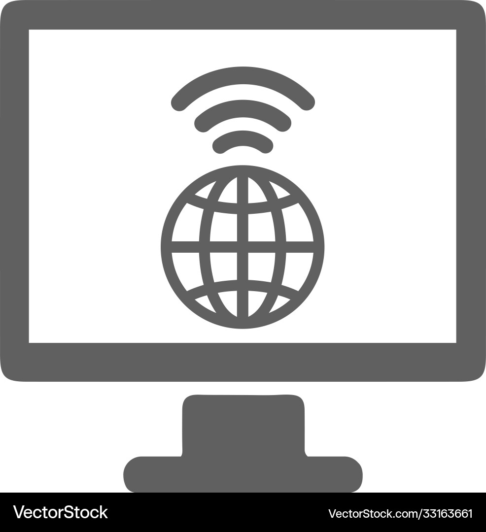 Browsing gray color internet icon Browsing gray color internet icon vector image