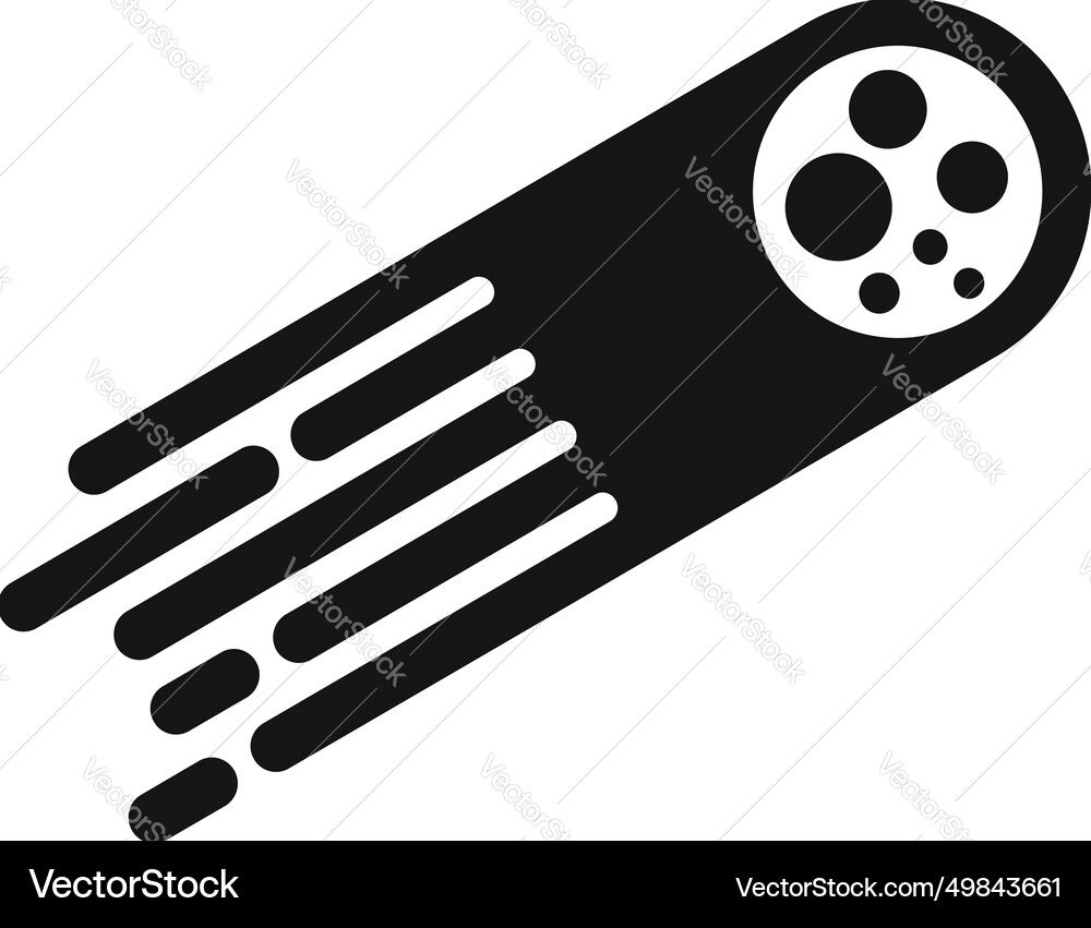 Meteor speed work icon simple boost spring Meteor speed work icon simple boost spring vector image