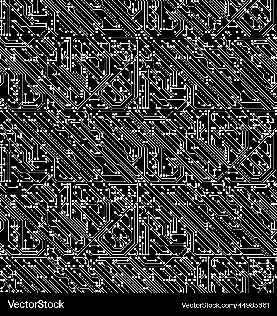 PCB Circuit Pattern vector image