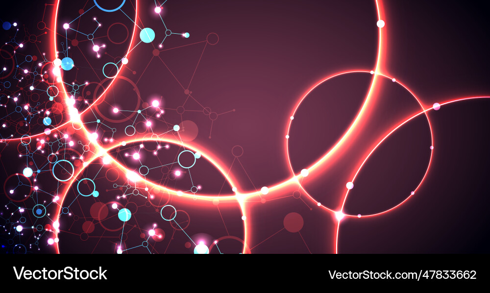 Abstract geometric background circle technology Abstract geometric background circle technology Vector Image