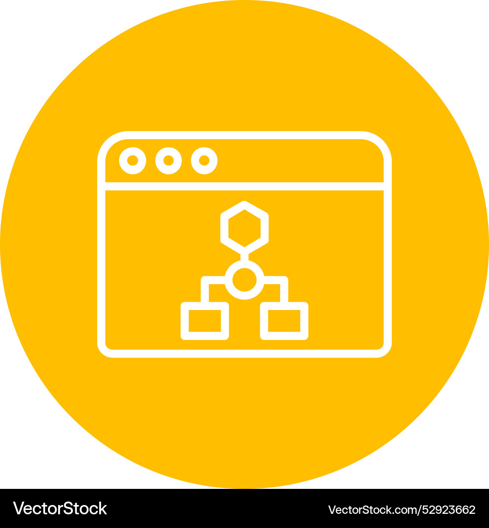 Algorithm icon design Vector Image