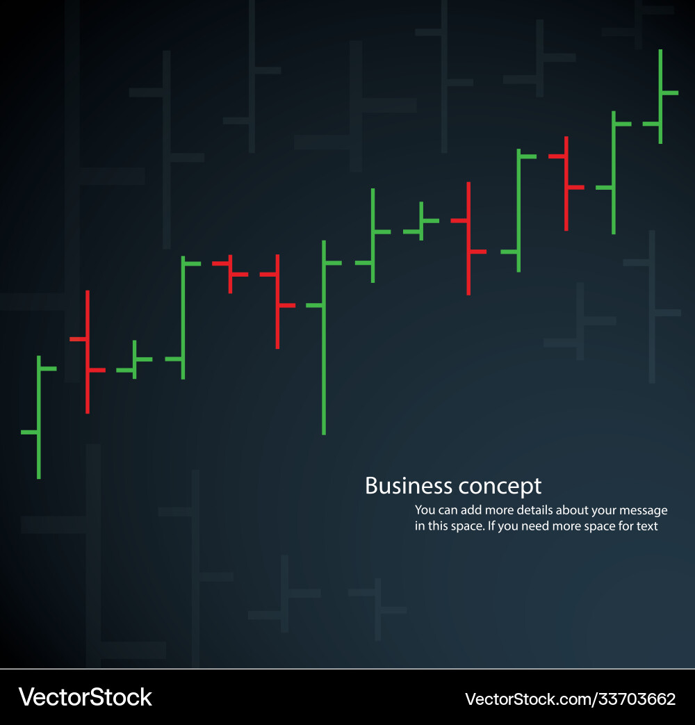 Bar chart graph background Bar chart graph background vector image
