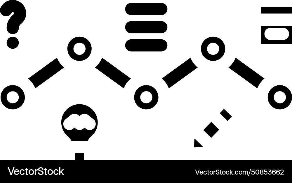 Design sprint ux ui glyph icon Design sprint ux ui glyph icon vector image