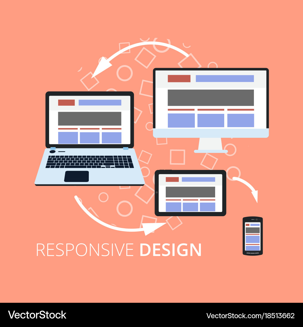 Flat design concept icons for web and mobile vector image