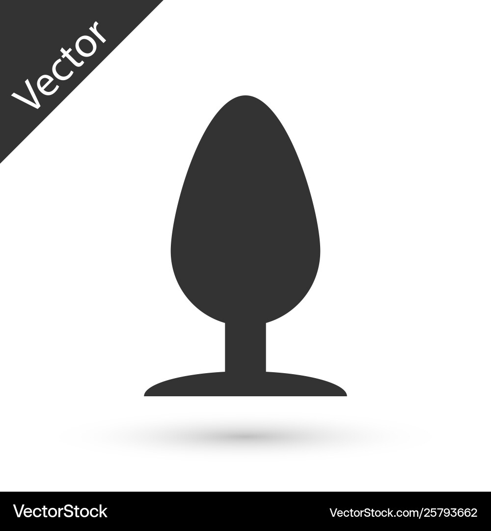 Grey Anal Plug Icon (25793662)  Royalty-Free Vector | VectorStock