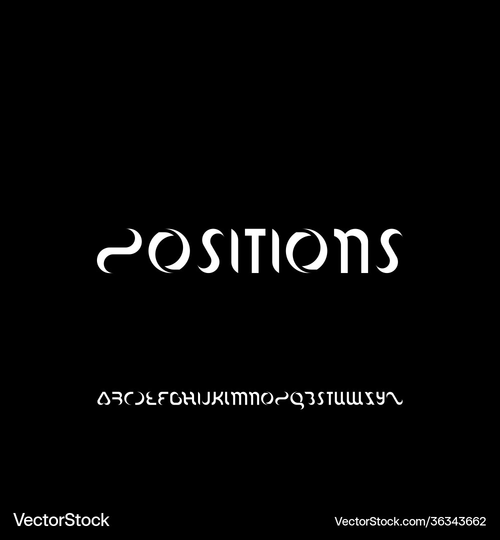 Positions Font-Display manalagifonts Positions Font-Display manalagifonts vektorbild